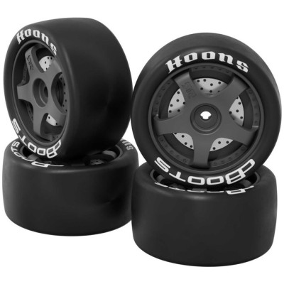 Arrma kolo s pneu dBoots Hoons 28/055 1.65, bílé, 5paprskové, Hex 12mm (4)