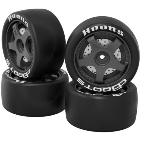 Arrma kolo s pneu dBoots Hoons 28/055 1.65, bílé, 5paprskové, Hex 12mm (4)