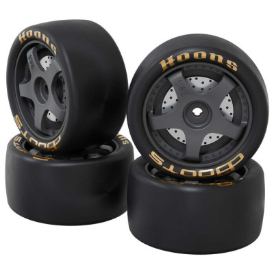 Arrma kolo s pneu dBoots Hoons 28/055 1.65 Gold, 5paprskové, Hex 12mm (4)