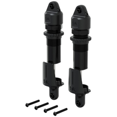 Arrma tlumič přední kovový, 15mm, 143.5mm, píst 4x1.9mm, olej 1300 cSt, černý (2)