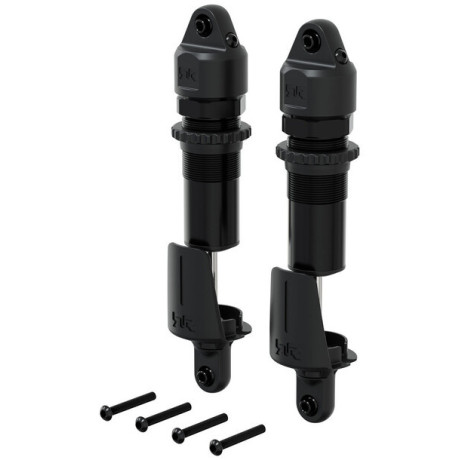 Arrma tlumič přední kovový, 15mm, 143.5mm, píst 4x1.9mm, olej 1300 cSt, černý (2)