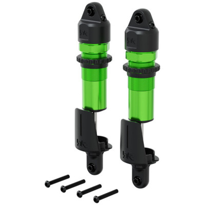 Arrma tlumič přední kovový, 15mm, 143.5mm, píst 4x1.9mm, olej 1300 cSt, zelený (2)