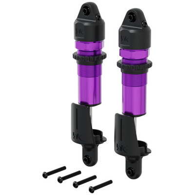 Arrma tlumič přední kovový, 15mm, 143.5mm, píst 4x1.9mm, olej 1300 cSt, fialový (2)