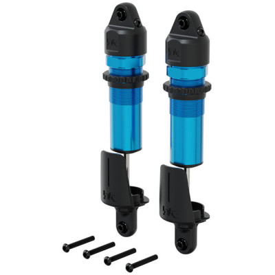 Arrma tlumič zadní kovový, 15mm, 153.5mm, píst 4x1.9mm, olej 1300 cSt, modrý (2)