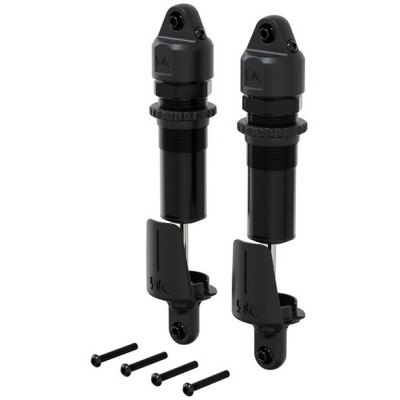 Arrma tlumič zadní kovový, 15mm, 153.5mm, píst 4x1.9mm, olej 1300 cSt, černý (2)