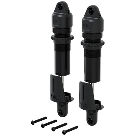 Arrma tlumič zadní kovový, 15mm, 153.5mm, píst 4x1.9mm, olej 1300 cSt, černý (2)