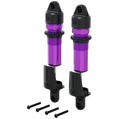 Arrma tlumič zadní kovový, 15mm, 153.5mm, píst 4x1.9mm, olej 1300 cSt, fialový (2)