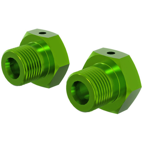Arrma šestihran kola 17mm, eloxovaný hliník (2), zelený