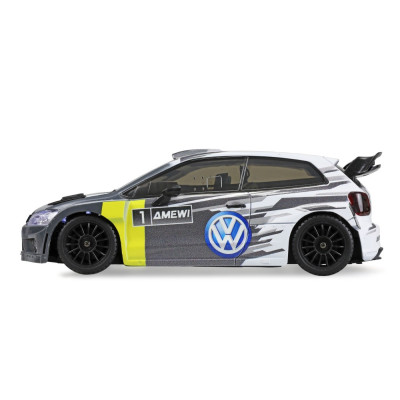 VW Polo R WRC Rallye/Drift 4WD 1:28 RTR šedé