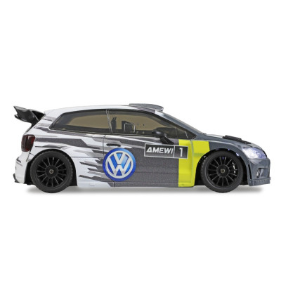 VW Polo R WRC Rallye/Drift 4WD 1:28 RTR šedé
