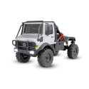 Mini RC kovový traktor s cisternovým návěsem 1:64 - zelený