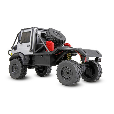 Mini RC kovový traktor s cisternovým návěsem 1:64 - zelený