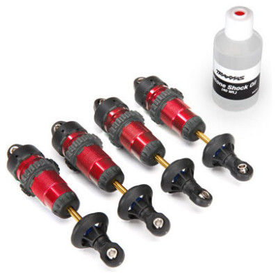 Traxxas - lengéscsillapító GTR alumínium piros (2)