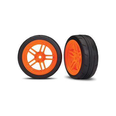 4-Tec 2.0: Přední kola 1.9" split-spoke oranžové (2)