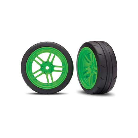 4-Tec 2.0: Přední kola 1.9" split-spoke zelené (2)