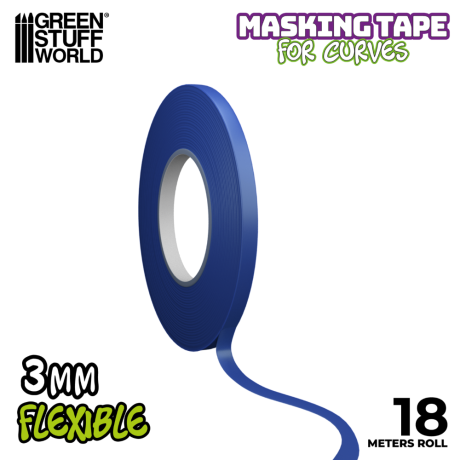 Flexible Masking Tape - 3mm / Flexibilná maskovacia páska – 3 mm