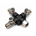 3-Way Airbrush Manifold / 3-cestný rozdeľovač pre airbrush