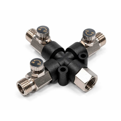3-Way Airbrush Manifold / 3-cestný rozdeľovač pre airbrush