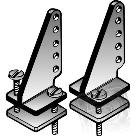 Páka kormidla plastová "T" 28mm (2 ks)