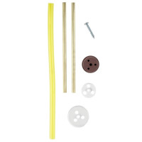 2-24oz (60-710ml) üzemanyagtartály kupak készlet, amely tartalmazza a kupakot (fehér), a dugót (barna), a szerelőlemezt, a csavart, a sárgaréz csövet és a Tygon tömlőt. Benzinmotorokhoz és benzinhez.