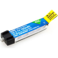 LiPol akkumulátor 3.7 V 150 mAh 45C a Blade mCX, mCX2, mSR, mSR-X, nCP-X mikro-helikopterekhez, Parkzone, E-Flite mikro-repülőkhöz stb. 