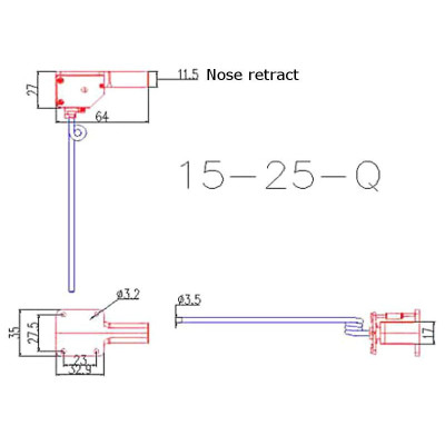 Zatahovací podvozek elektro tř. 15-25 3-bodový