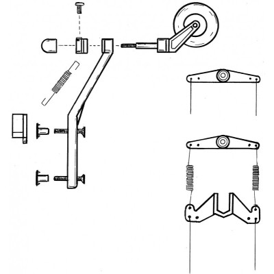Maketová ostruha s kolečkem, (40-90)