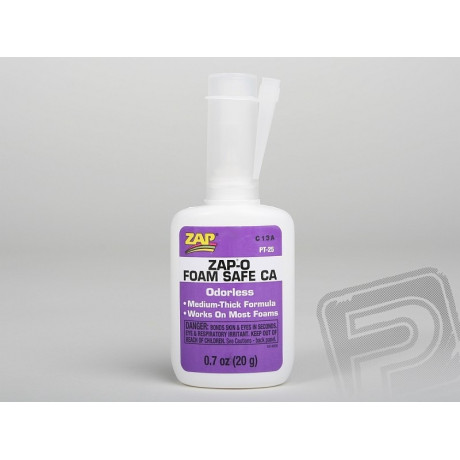 ZAP-O-Foam 20g (0,7oz) střední vteř. lepidlo STYRO