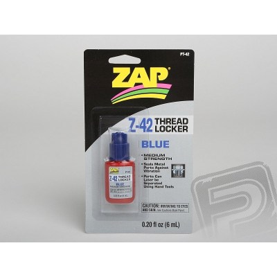 Z-42 Threadlocker modrý 6ml (0,2fl oz) rozebíratelný zajišťovač šroub. spojů