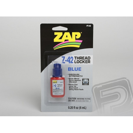 Z-42 Threadlocker modrý 6ml (0,2fl oz) rozebíratelný zajišťovač šroub. spojů