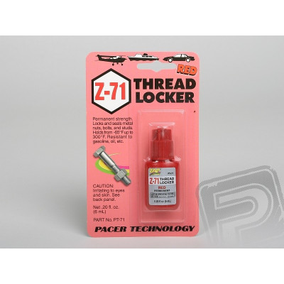 Z-71 Threadlocker červený 6ml (0,2fl oz) nerozebíratelný zajišťovač šroubových spojů