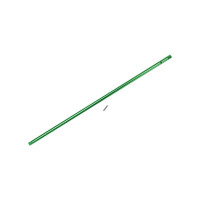 Tuning alkatrészek RC modellautókhoz Traxxas 4-Tec 2.0: Alumínium központi tengely zöld.