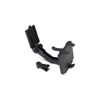 Szeretne tökéletes áttekintést a távirányító beállításokról és aktuális modellinformációkat? A Traxxas előállított egy okostelefon tartóval, amely egyszerűen rögzíthető a Traxxas TQi távirányítókra, vagy a Traxxas Aton modell távirányítójára.