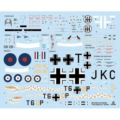 Model Kit letadlo 2769 - JU 87 B-2/R-2 "PICCHIATELLO" (1:48)