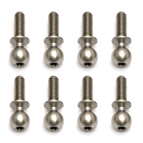 Kulové čepy, střibrné, 8mm, 8ks.