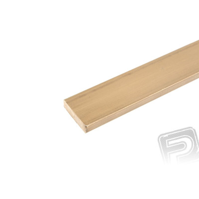 Mosazný profil, plochý, 8x2mm, 1m