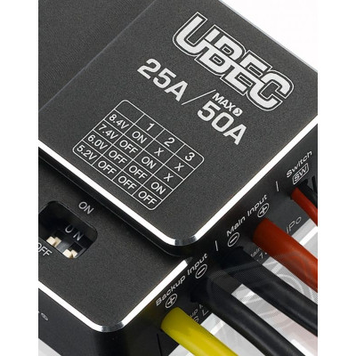 UBEC-25A-HV stabilizátor napájení 5,2/6,0/7,4/8,4 V 25A