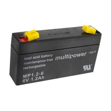 Pb akumulátor MULTIPOWER 6V/1,2Ah