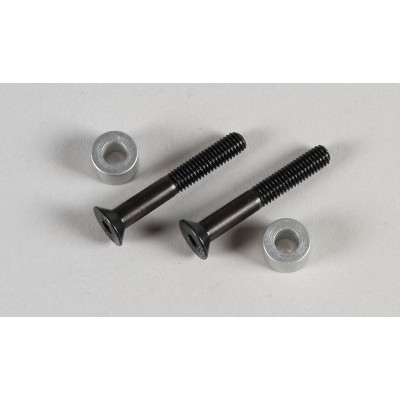 Distanční vložky a šrouby pro páku řízení Marder, 2ks.