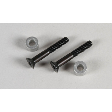 Distanční vložky a šrouby pro páku řízení Marder, 2ks.