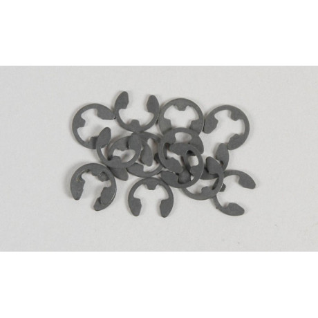 Ocelové pojistné segrovky (éčka), 6mm, 15ks.