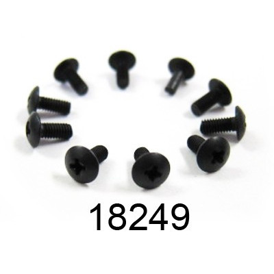 2,6x6mm šroub s kulatou hlavou, 10 ks.