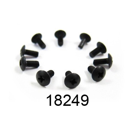 2,6x6mm šroub s kulatou hlavou, 10 ks.