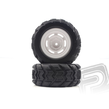 Zadní kolo bílé pro MT (2 ks)