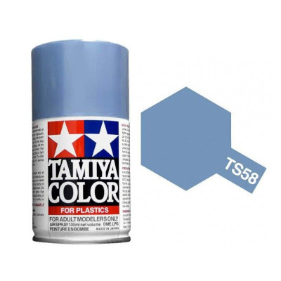85058 TS 58 Pearl Light Blue Tamiya Color 100ml (Acrylic Spray Paint)
