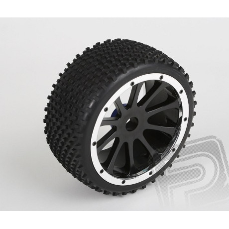 Gumy nalepené, BUGGY, černý disk, 2ks, 1/5