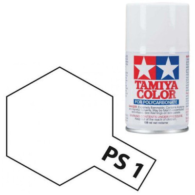 Tamiya Color PS-1 White Polycarbonate Spray 100ml