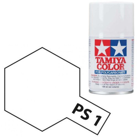 Tamiya Color PS-1 White Polycarbonate Spray 100ml
