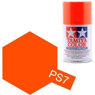 Tamiya Color PS-7 Orange Polycarbonate Spray 100ml