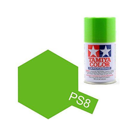 Tamiya Color PS-8 Light Green Polycarbonate Spray 100ml